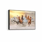 WALL26 - Black Framed Canvas Art Running Horse 16"X24" Inches New. Price: $49.49.