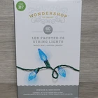 Wondershop Blue Faceted Led C6 String Lights 19'8" Length 60 Indoor/out New. Price: $8.95.
