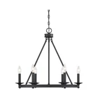 Savoy House Matte Black Chandelier 6-LIGHT Metal Transitional 1-307-6-89 Open. Price: $155.00.