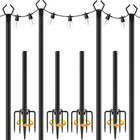 Ailbton 10FT String Light Poles 4 Pack, Outdoor Metal Stand Deck Patio New. Price: $74.99.