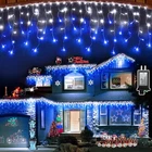 1620 Led 164FT Outdoor Christmas Lights, 12 Modes Dimmable Curtain String New. Price: $133.99.