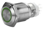 5/8" Silver Stainless Steel Latching Switch W/green Angel Eye Light Led 16MM 12V New. Price: $12.99.
