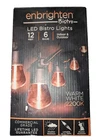 Enbrighten Led Bistro Outdoor String Lights (2200K) Warm White 12FT Open. Price: $11.99.