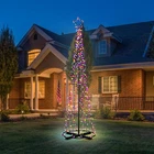 Yescom 9FT Solar Christmas Cone Tree Light 8MODE Outdoor Xmas Decor Multi-color New. Price: $180.90.