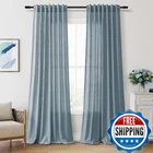 Aersas 90 Inches Kids Room Light Blue Curtains 2 Pages Back Tab Rod Pocket Semi New. Price: $68.17.