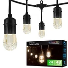Enbrighten Classic Warm White String Lights, 48FT Black Cord, 24 Shatterproof... New. Price: $108.21.