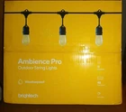 Brightech PRO11S14BK Ambience 11W 48 Ft Outdoor Waterproof Bistro Lights New. Price: $33.00.