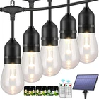 Mlambert 3-COLOR 1 Solar String Lights Outdoor Waterproof Dimmable, 48FT Remo New. Price: $68.85.