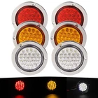 New Sun High Visible 4" Round Trailer Tail Lights, Super Bright 24 Led 12V. Price: $96.99.