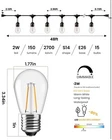 Svater 96FT Outdoor String Lights 2W, Patio 30 Antique S14 Led New/ob Open. Price: $58.50.