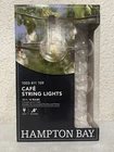 Hampton Bay Outdoor/indoor 12 Ft Plug-in G50 Clear Bulbs Cafe String Light 15PK Open. Price: $54.97.