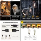 Ledlights Shatterproof Outdoor String Vintage Edison Bulbs Waterproof Patio 50FT Open. Price: $32.04.