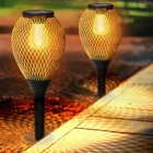 Ortiny Solar Pathway Lights Outdoor, 2 Pack IP65 Waterproof - Black Open. Price: $32.03.