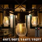 48FT 96FT String Lights S14 Led Shatterproof IP65 Outdoor Garden Patio W/remote New. Price: $102.78.