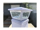 Outdoor Garden Set Of 8 Solar Pebbled Print Glass Frame Post Cap Smd Ligh... New. Price: $167.52.