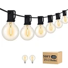 50FT Led Outdoor String Lights With 27 G40 Bulbs (2 Spare) Connectable Yard H... New. Price: $30.34.