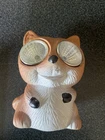 Solar Led Fox Light Up Home Garden Decor Ceramic 4 Inch Used. Price: $24.00.