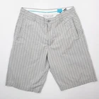 Volcom Mens 33 Gray Decibel Stripe Chino Walkshorts Casual Flat Front Pre-owned. Price: $19.99.