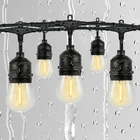 Gmnee 50FT Outdoor String Lights For Patio Balcony Porch 32 Led Edison Bulbs New. Price: $94.86.