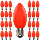 Doratale 25 Pack C9 Led Christmas Lights Bulbs Opaque Red Shatterproof New. Price: $29.87.
