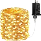 66FT Fairy Lights Plug In, Waterproof 1 PACK(200LED), Warm White New. Price: $18.28.
