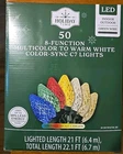 Holiday Time 50 8 Function Multi To Warm White Color Sync C7 Lights Green Wire New. Price: $29.98.