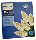 150 Count Philips Warm White Led Faceted C6 String Light 37.2FT Long New. Price: $24.99.