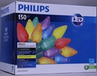 Philips Led 150 Multi Faceted C9 Lights Bulbs Green Wire Lighted Length 144 Ft New. Price: $124.99.