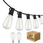 Shineu 40FT Led Outdoor String Lights Waterproof, 2700K ST38 Globe New. Price: $51.82.