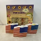 Primal Lite Fun Lights, Indoor & Outdoor U.s. Flag, Read Vtg New. Price: $19.70.