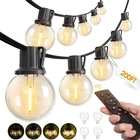 Addlon 200FT Outdoor String Lights G40 With Remote Control, Dimmable Patio Globe New. Price: $92.15.