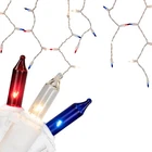 Northlight 105 Red White Blue 4TH Of July Mini Icicle Set 6.5FT Wire New. Price: $16.49.