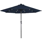 Northlight 9FT Solar Outdoor Patio Market Umbrella With Crank Tilt Navy Blue New. Price: $135.49.
