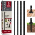 Excello Global Products Bistro String Light Poles - 4 Pack Extends To 10 Fe... New. Price: $149.90.