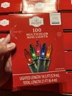 Holiday Time 100 Multicolor Mini Lncandescent Christmas Lights Indoor Outdoor New. Price: $12.41.