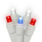 Vickerman 50 Red-white-blue Wide Angle Led Light On Wire 25 Christmas New. Price: $36.47.