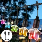 Shiyou-colorful Meteor Shower Led Outdoor String Lights 16.5FT Patio New. Price: $19.98.