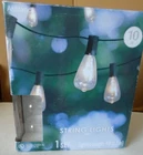 Ashland 10CT. Edison Bulb String Lights With Black Cord 9 Ft. Open. Price: $24.99.