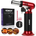Semlos Butane Torch With Fuel Gauge, Refillable Kitchen Small, S-907 Red New. Price: $19.68.