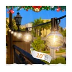 10FT Led Outdoor String Lights - Waterproof Patio Shatterpro... Fast Ship New. Price: $24.39.