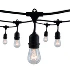 Outdoor/indoor 48 Ft. Plug-in S14 Incandescent Black String Light With Clear Bul New. Price: $48.59.