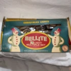 Vintage 7 Bulb Christmas Light Set Indoor Bellite Original Box Craft Used. Price: $5.00.