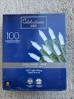Celebrations Cool White Mini Led 100 (lot Of 4) Count 24.5 Ft. Indoor/outdoor New. Price: $22.95.