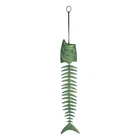 River's Edge Products Fishbone Wind Chime, Skeleton Bell With Patina. Price: $23.25.
