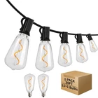 Shineu 30FT Led Outdoor String Lights Waterproof 2200K ST38 Globe Edison Bulbs New. Price: $37.24.