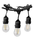 Sonicgrace 48 Ft Outdoor String Lights Commercial Grade, 15 Led Bulbs Used. Price: $37.43.
