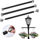 3PCS 16" Lamp Post Cross Arm Ladder Rest W/ Threaded Metal Ball Silver Brass New. Price: $28.15.