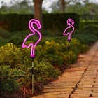 Flamingo Solar Garden Stake Lights, Set Of 2 Outdoor Pathway Fo... New. Price: $38.39.