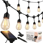 Solar String Lights 48FT Waterproof Led 1W 2700K Warm White Brightech Ambience New. Price: $74.99.