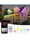 Wothfav 32FT Multicolor Rgb Eaves Lights, 25 Led, Smart App & Remote Control New. Price: $46.99.